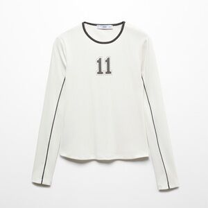 Mango Printed Long-Sleeve Shirt